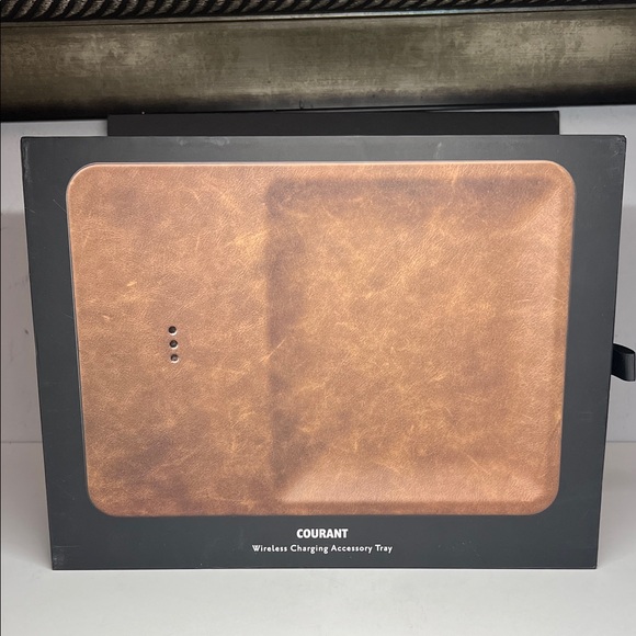 Courant Catch:3 Wireless Phone Charger and Accessory Tray in Saddle - Picture 1 of 16